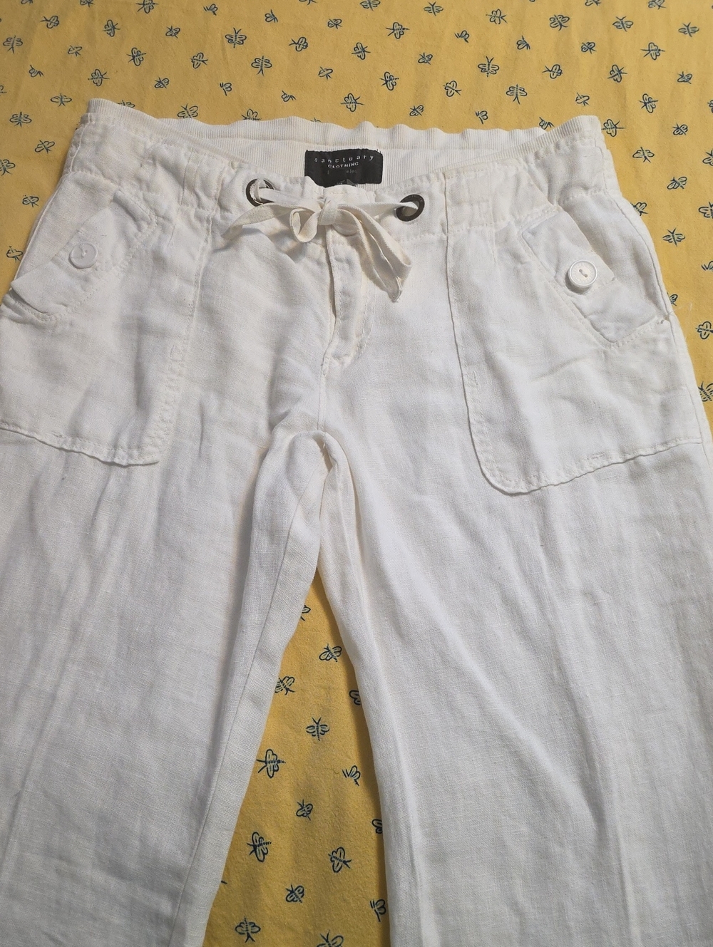 Sanctuary Relaxed Linen Drawstring Pants